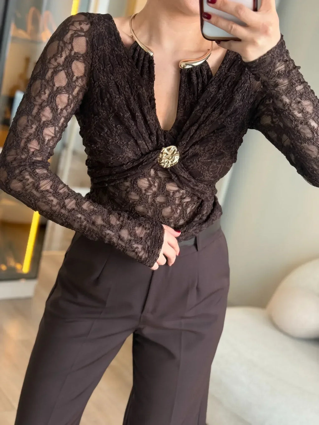 Blusa encaje