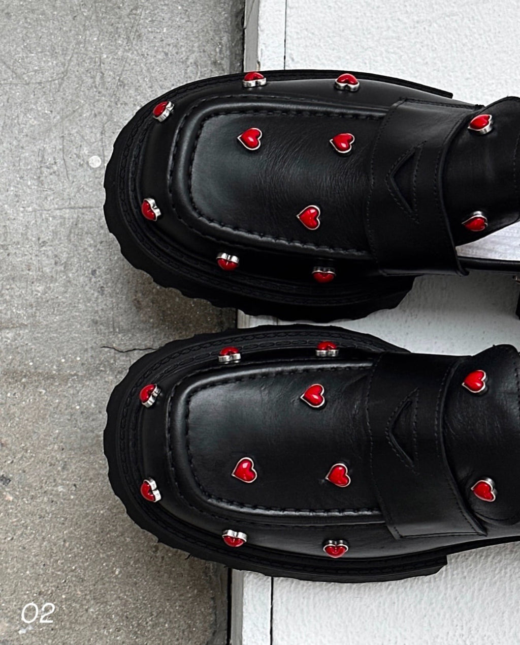 Mocasines hearts