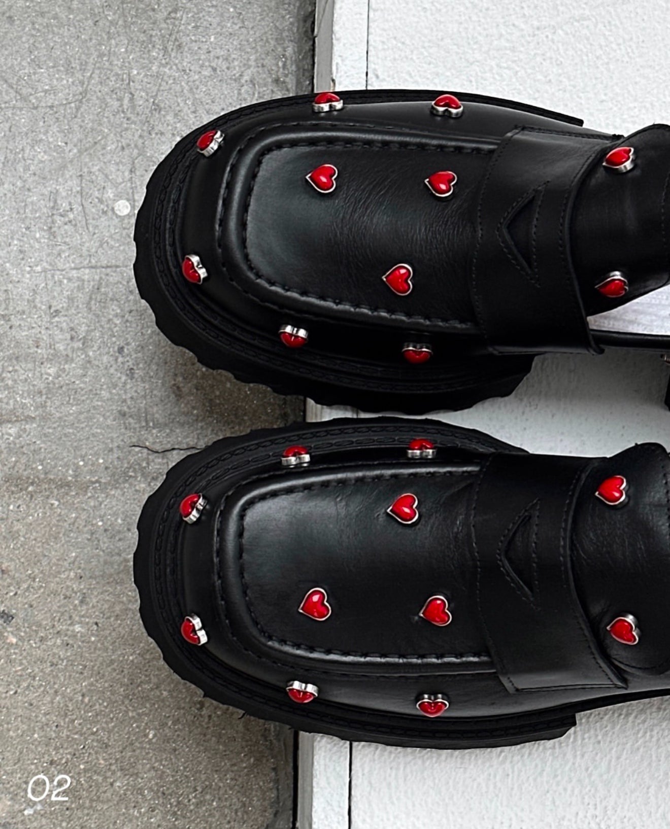 Mocasines hearts