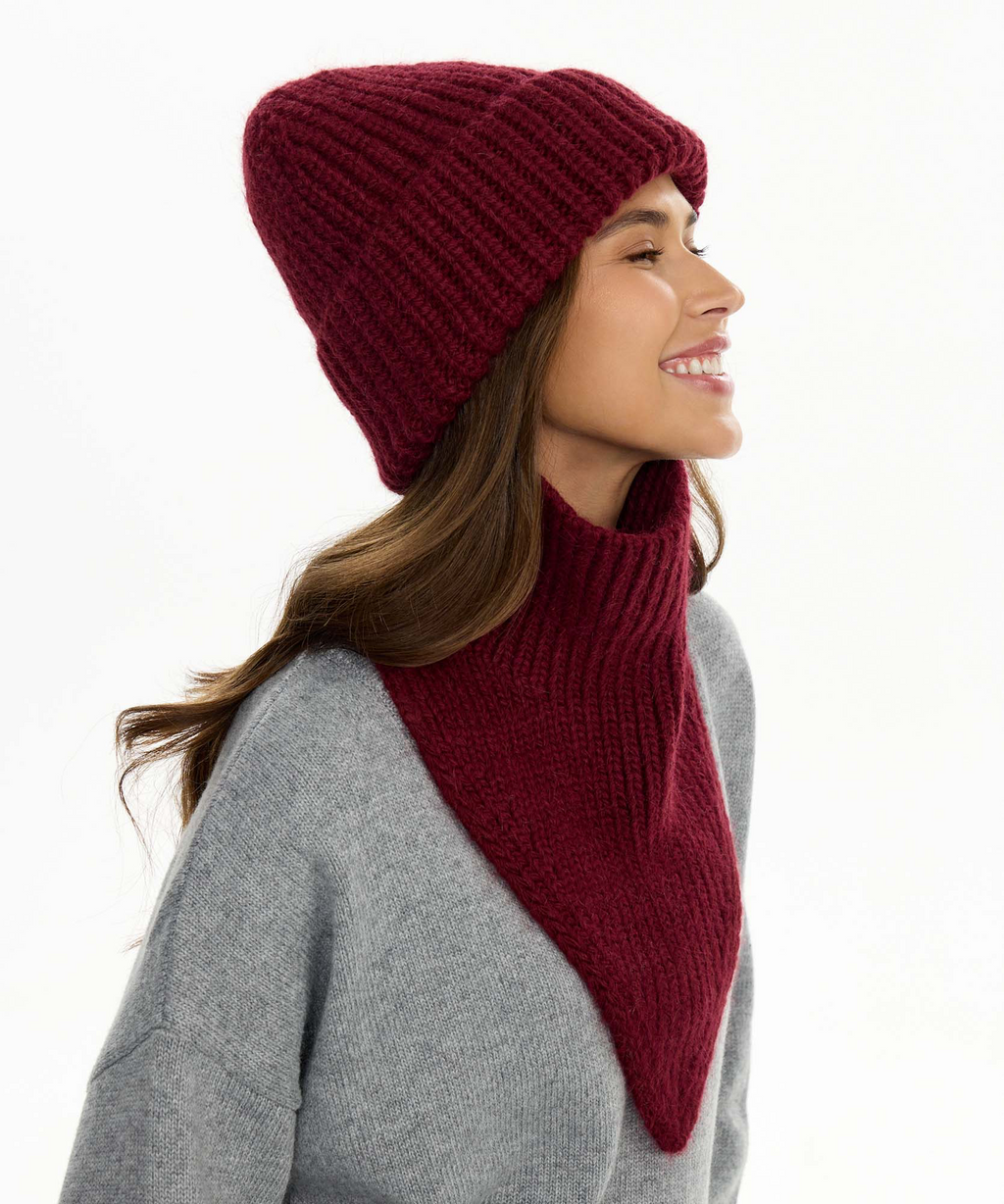 Gorro de Punto + Cuello Bandana | Set Invierno Unisex